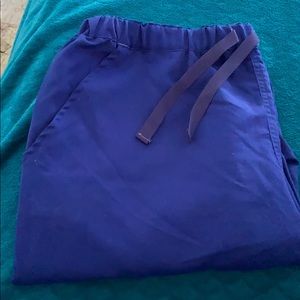 2X Royal Blue Figs scrub pants!
